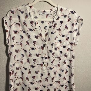 Flamingo shirt XS women
